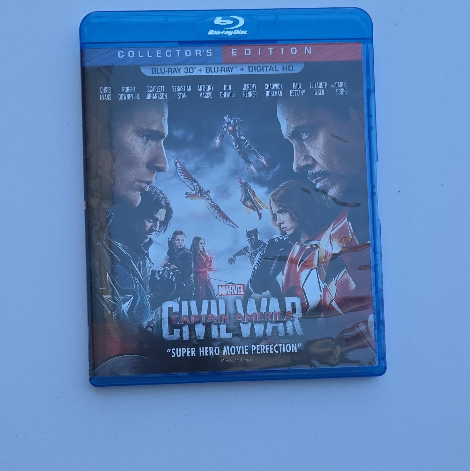 Marvel Captain America: Civil War Collector’s Edition Blu-ray 3D Evans Downey