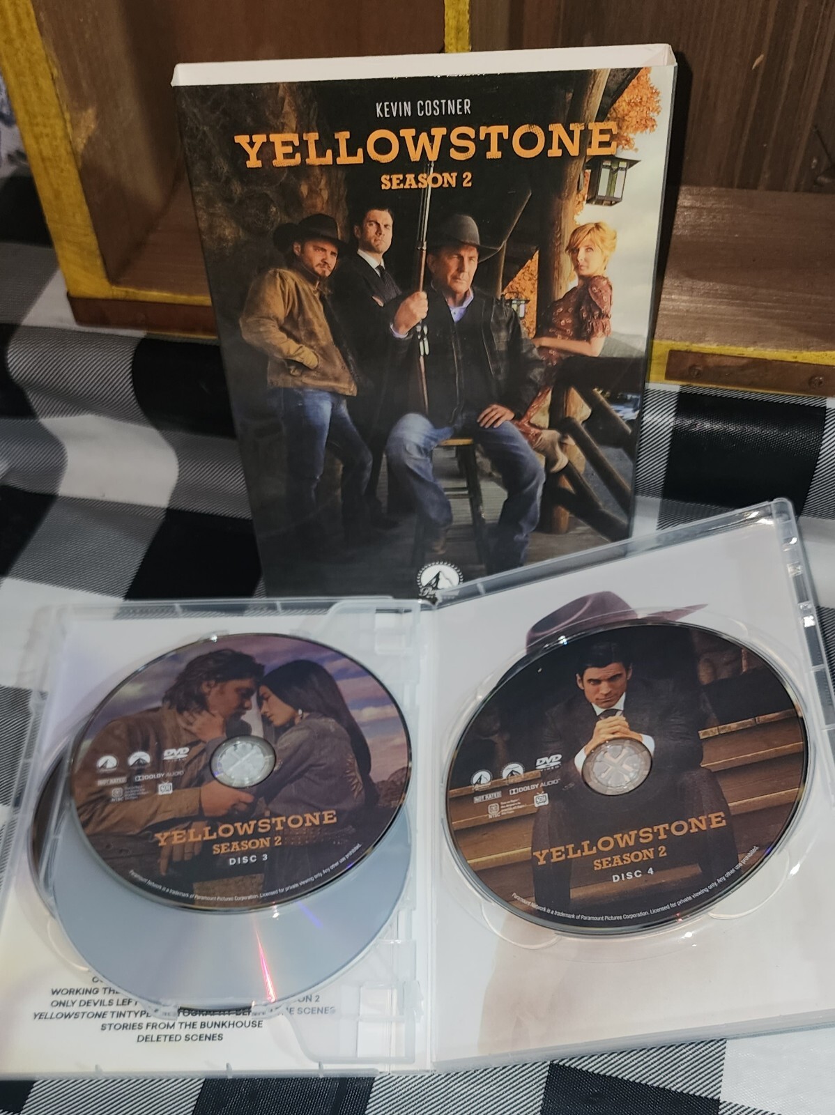 Yellow Stone Season 1 -2 And Hatfields And McCoys DVDs