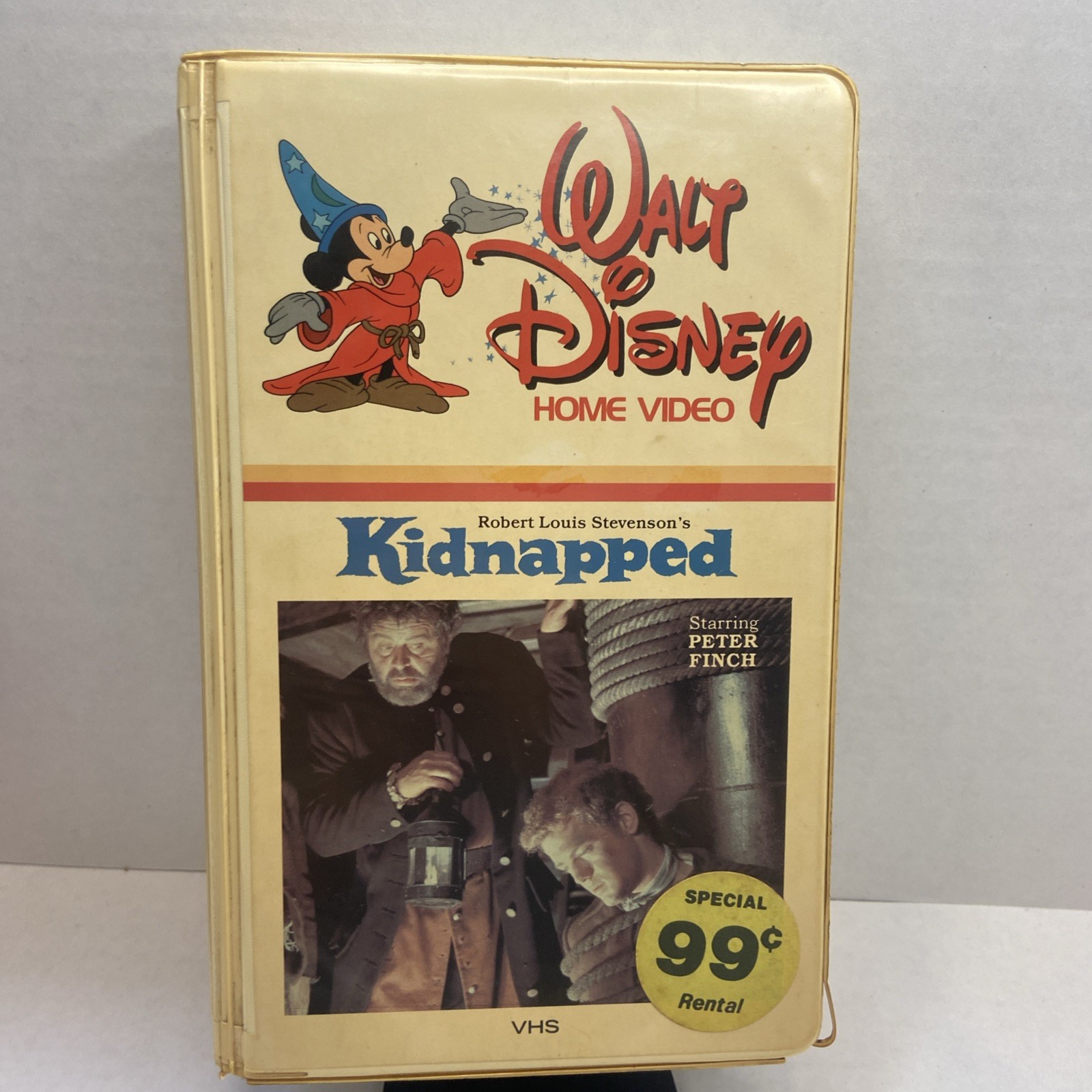 Walt Disney Home Video Kidnapped VHS Tape 111VS Clam Shell Peter Flinch Movie