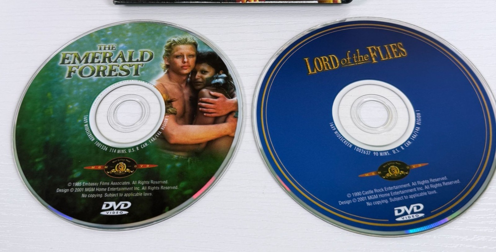 The Emerald Forest / The Lord of the Flies DVD 2006 2-Disc OOP Double Feature