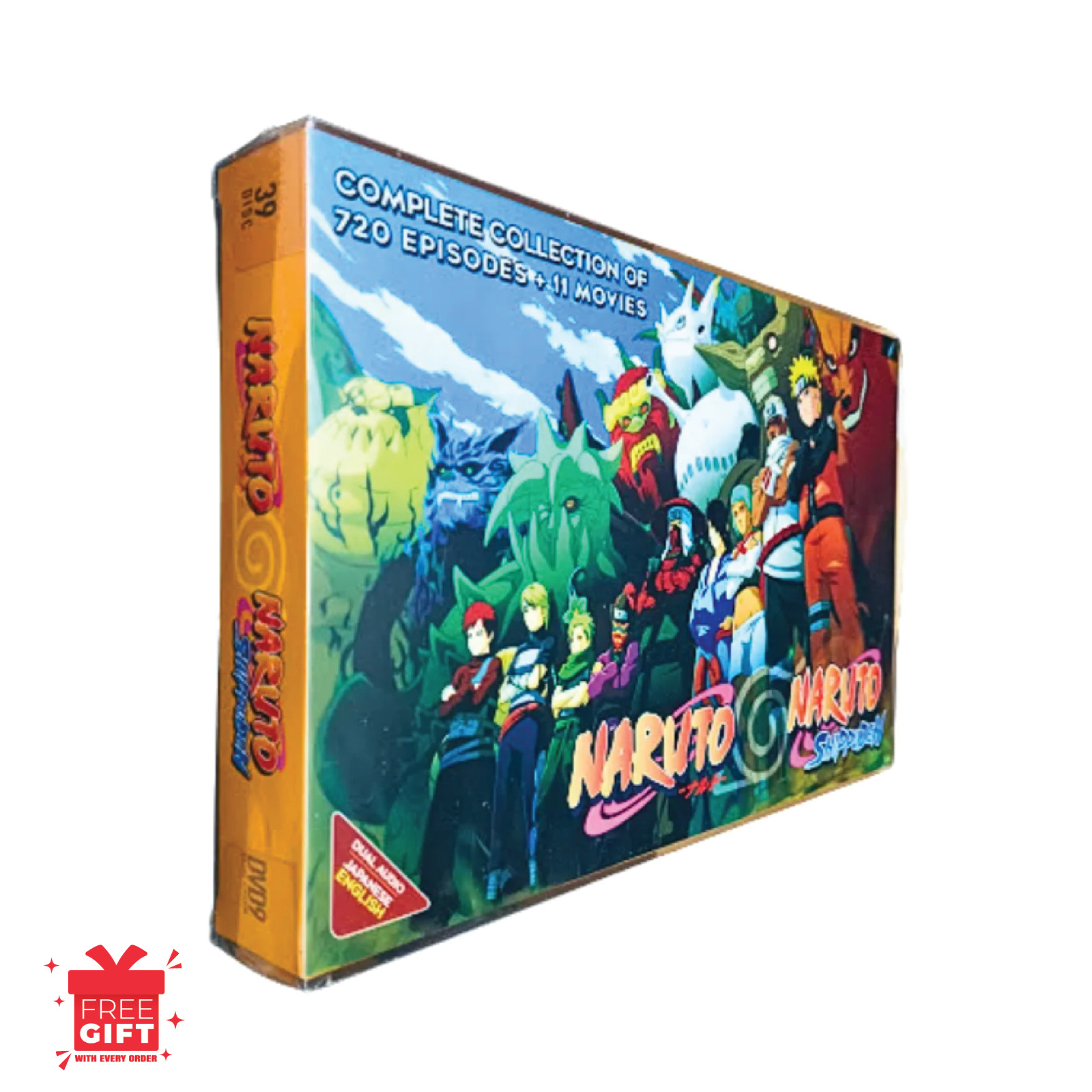 Naruto & Naruto Shippuden Complete DVD 1-720 Episodes & 11 Movies [English Dub]