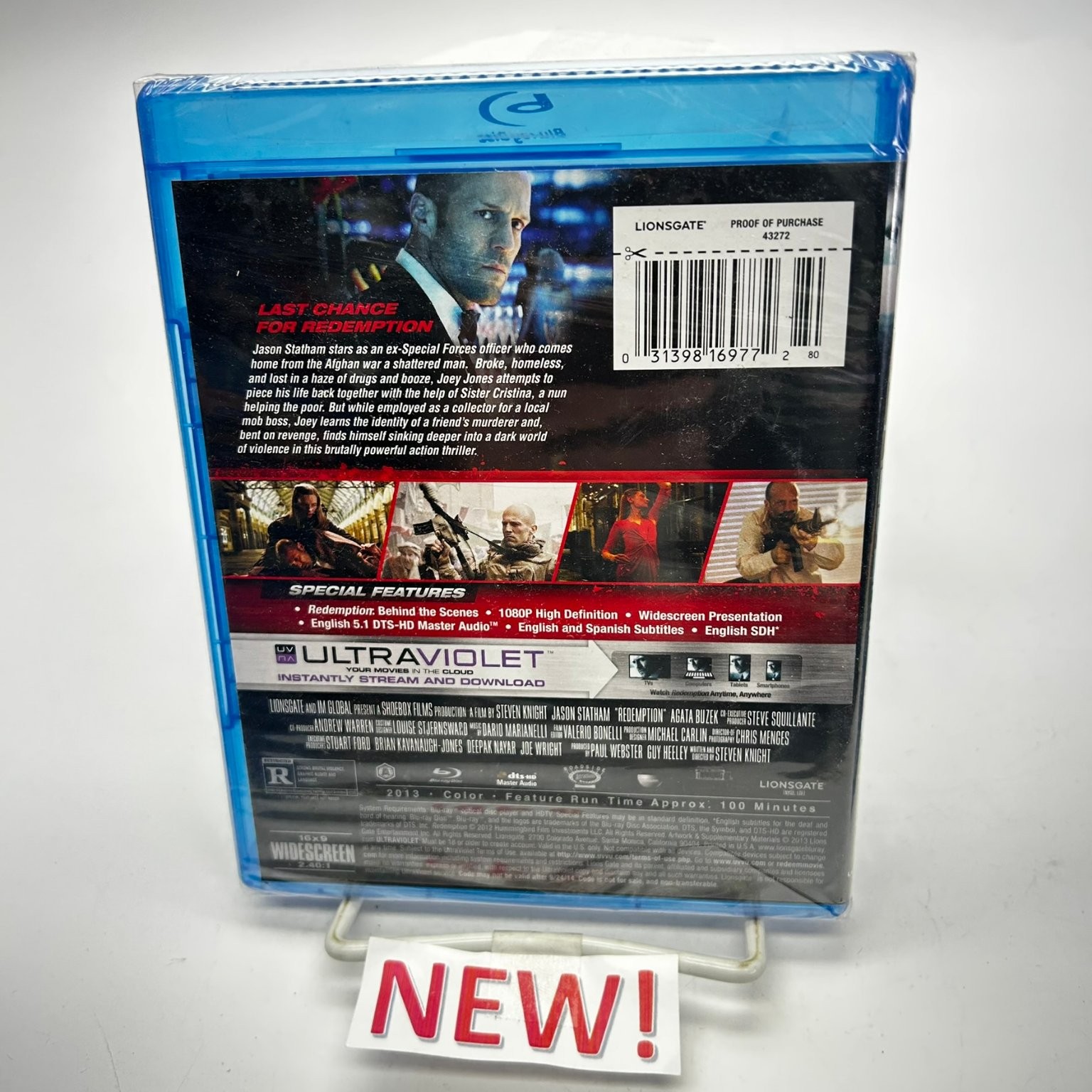 REDEMPTION Blu-ray 2013 Jason Statham Steven Knight Digital HD UV