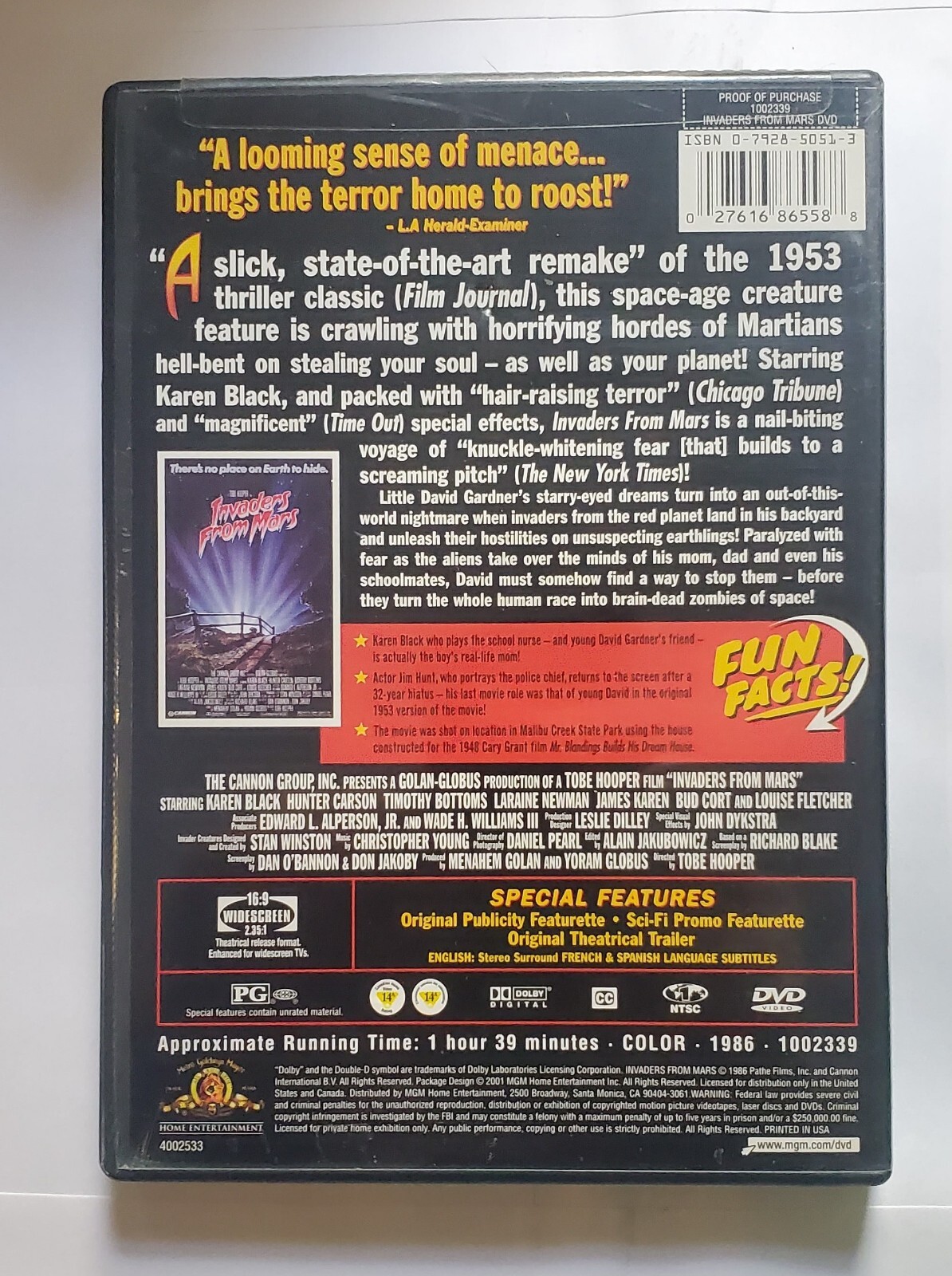 Invaders From Mars (DVD)