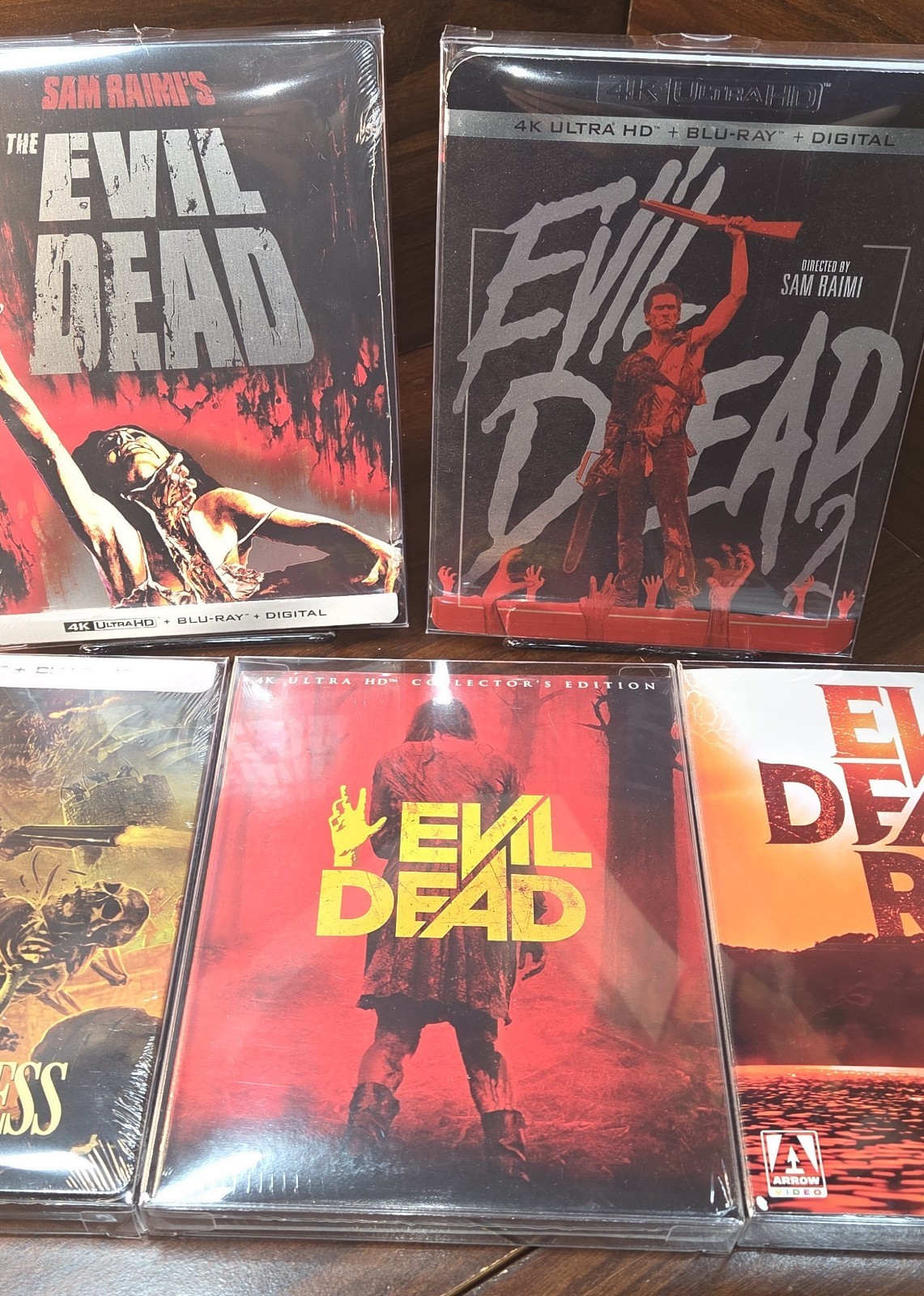 Evil Dead – 5 Movie Collection (4K) w/PROTECTIVE SLEEVES-NEW-Free Box Shipping!
