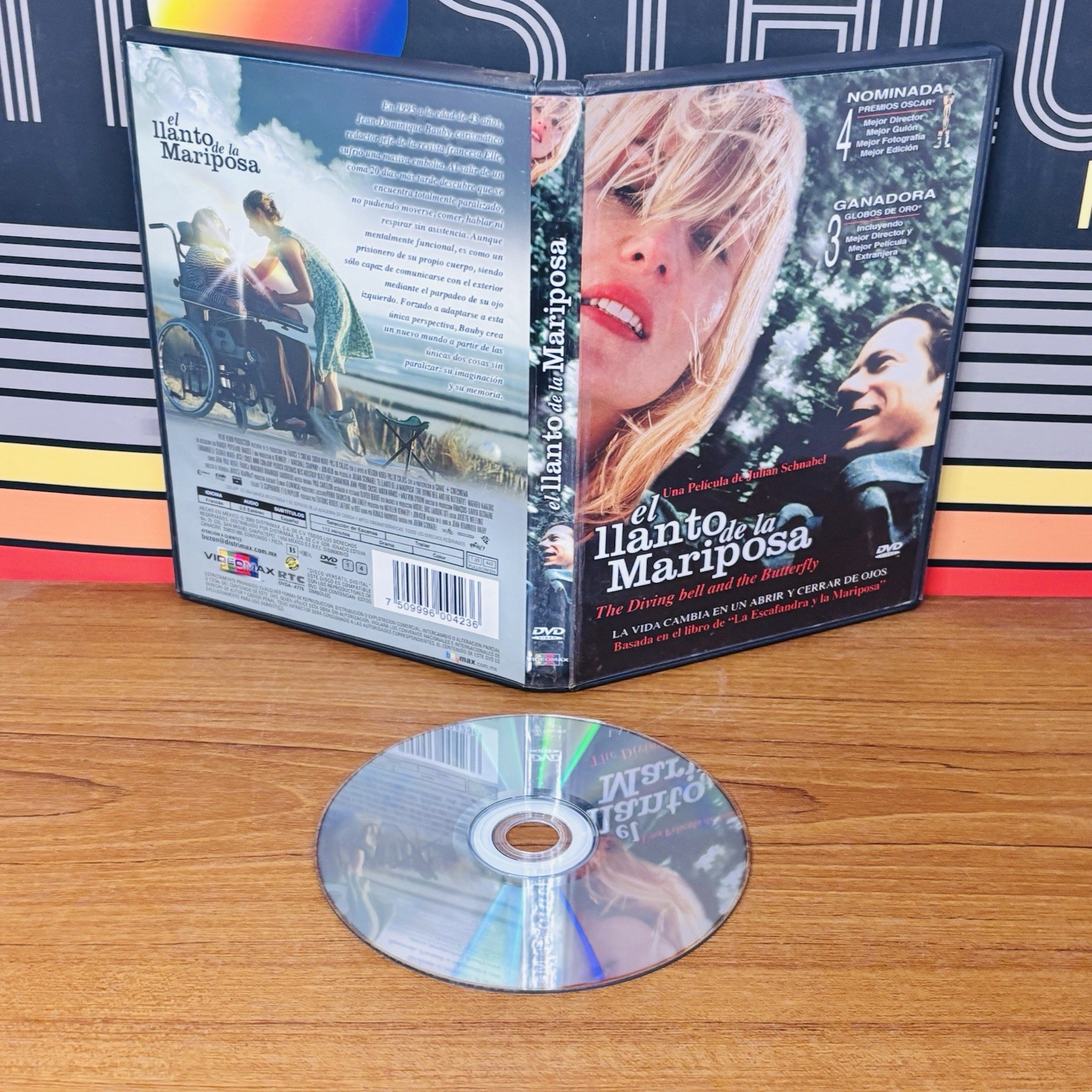 El Llanto de la Mariposa aka The Diving Bell and the Butterfly Region 1 & 4 DVD