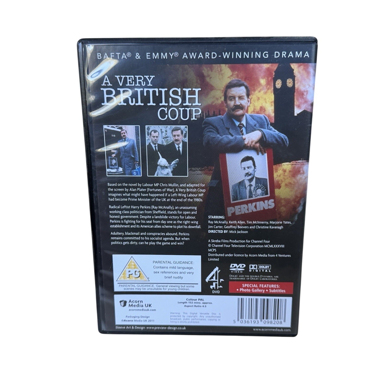 A Very British Coup (DVD) 1988. 152 minutes. PAL/Region 2. Ray McAnally.