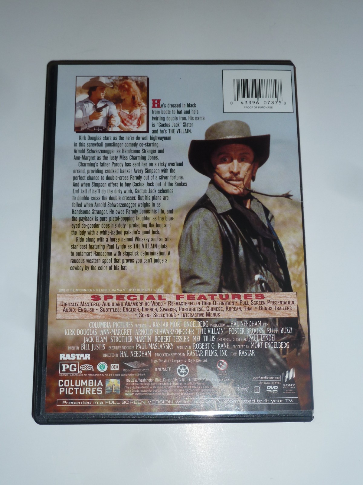 The Villain DVD 1979 comedy western movie Kirk Douglas Ann-Margaret Paul Lynde!