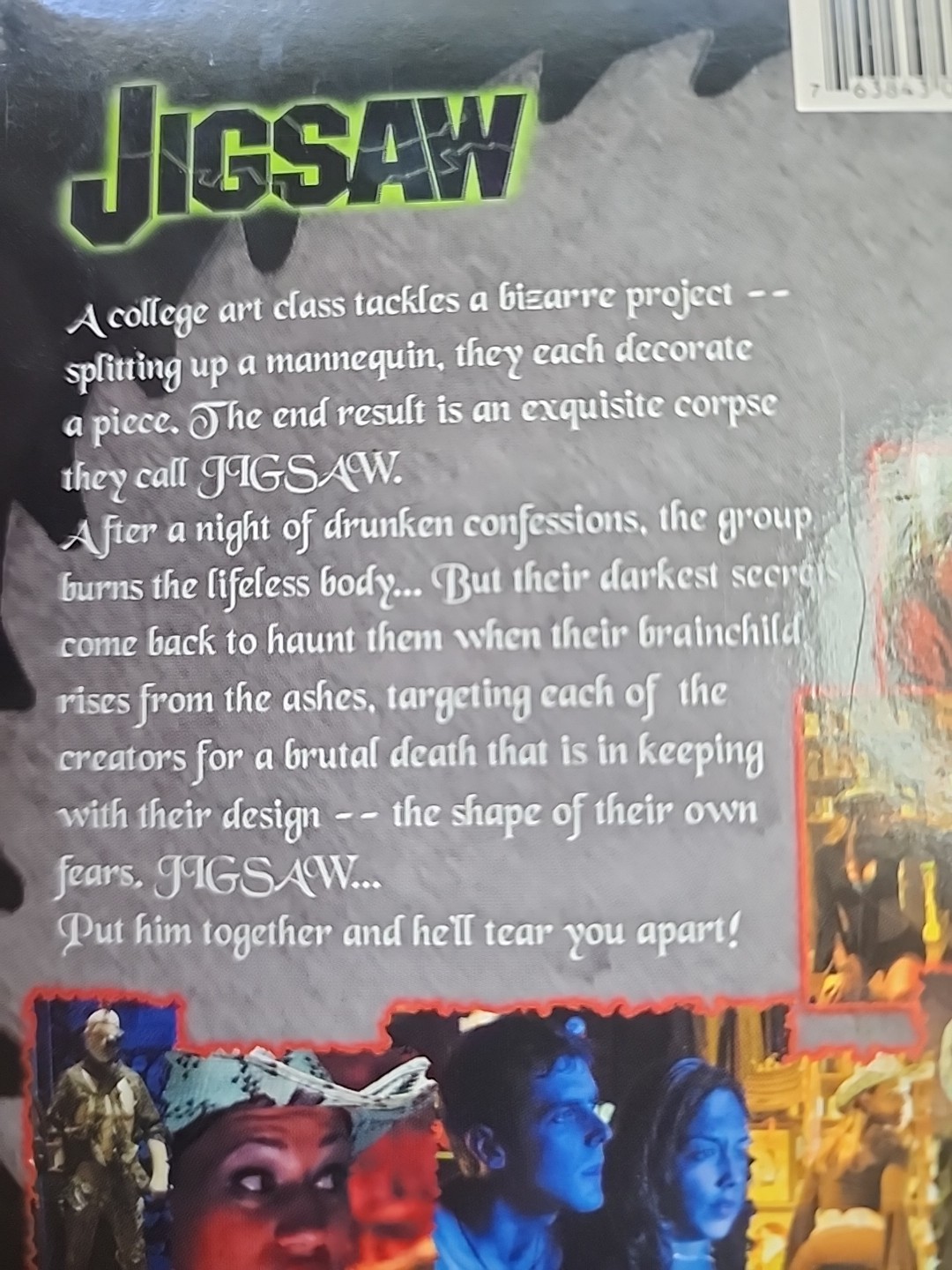 Jigsaw (VHS, 2002) Horror Movie Rare