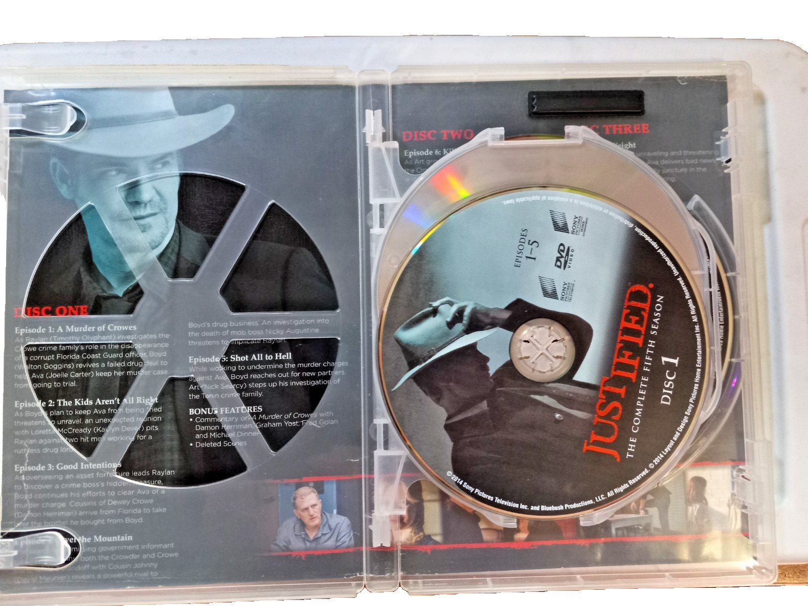 Justified: the Complete Fifth Season DVD, 2014 Elmore Leonard Crime Drama Shotta