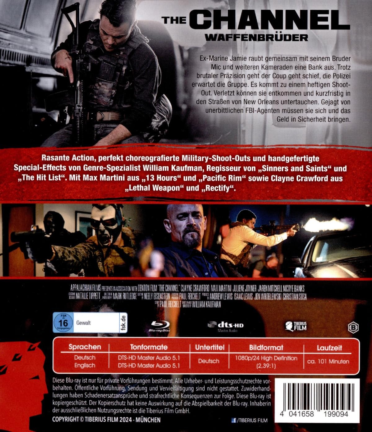 The Channel – Waffenbrüder (Blu-ray) Max Martini William Kaufman (UK IMPORT)