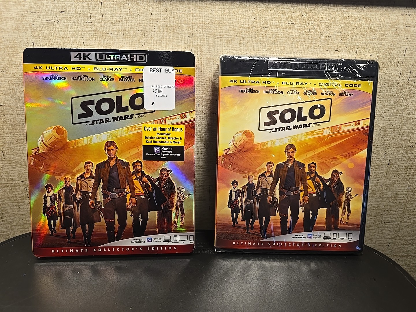 Solo: A Star Wars Story (4k Ultra HD + Blu-Ray + Digital, 2018) New W/ Slipcover