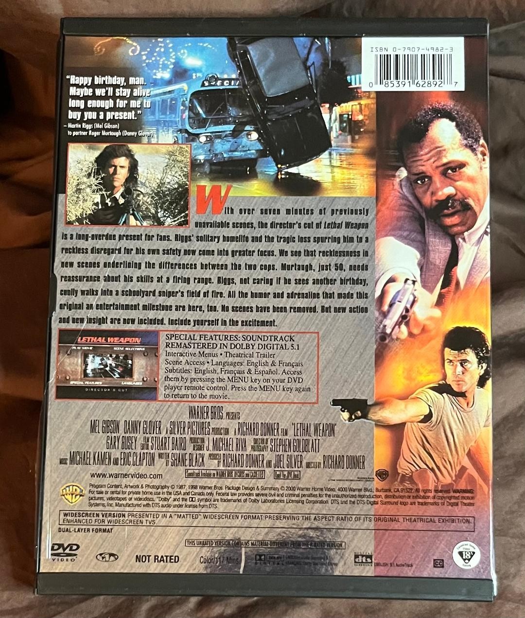 Lethal Weapon Legacy Director’s Cut DVD Set 1 2 3