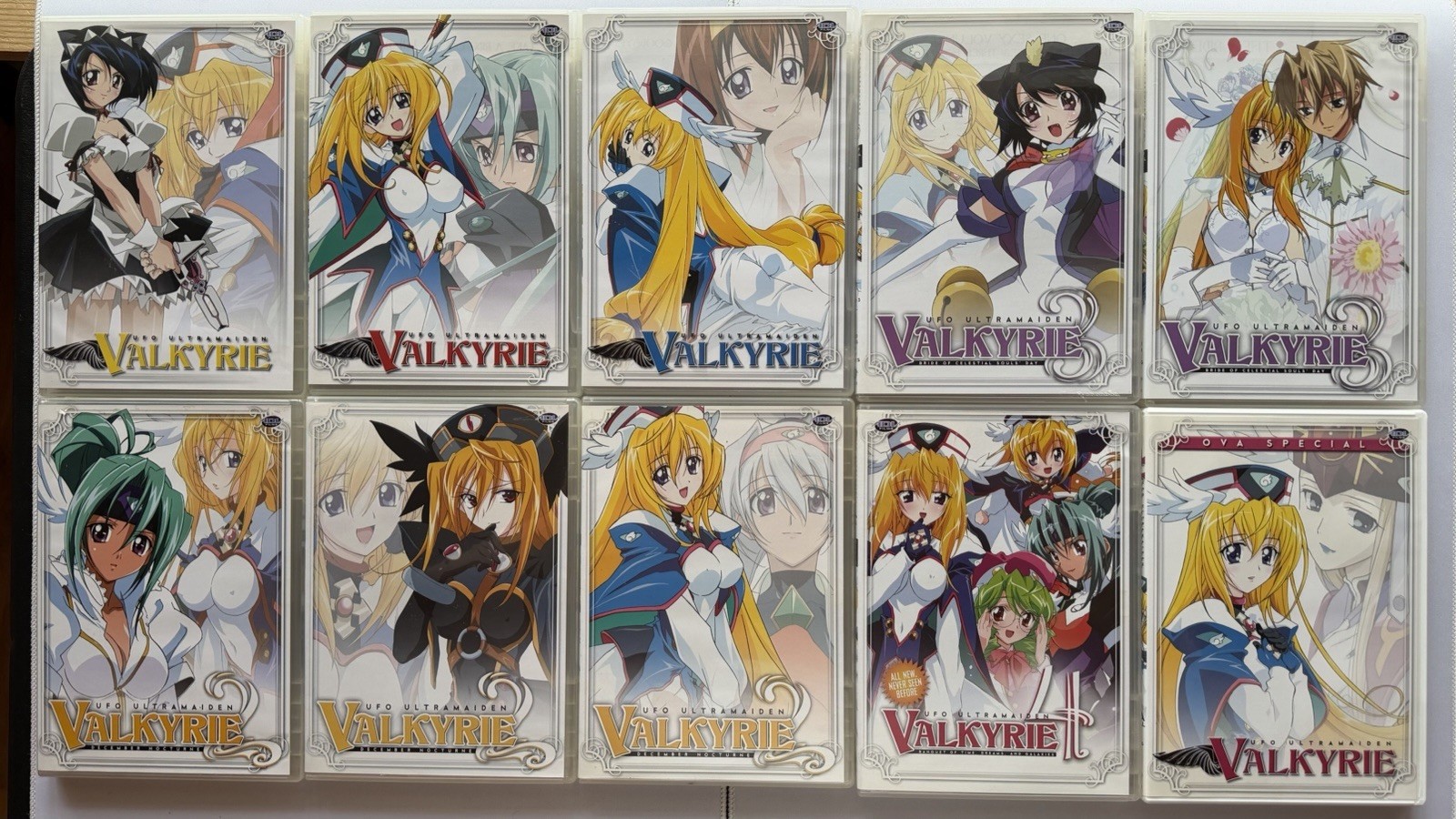 UFO Ultramaiden Valkyrie TV Series DVD Lot Seasons 1-4 + OVA, Eng/Jpn