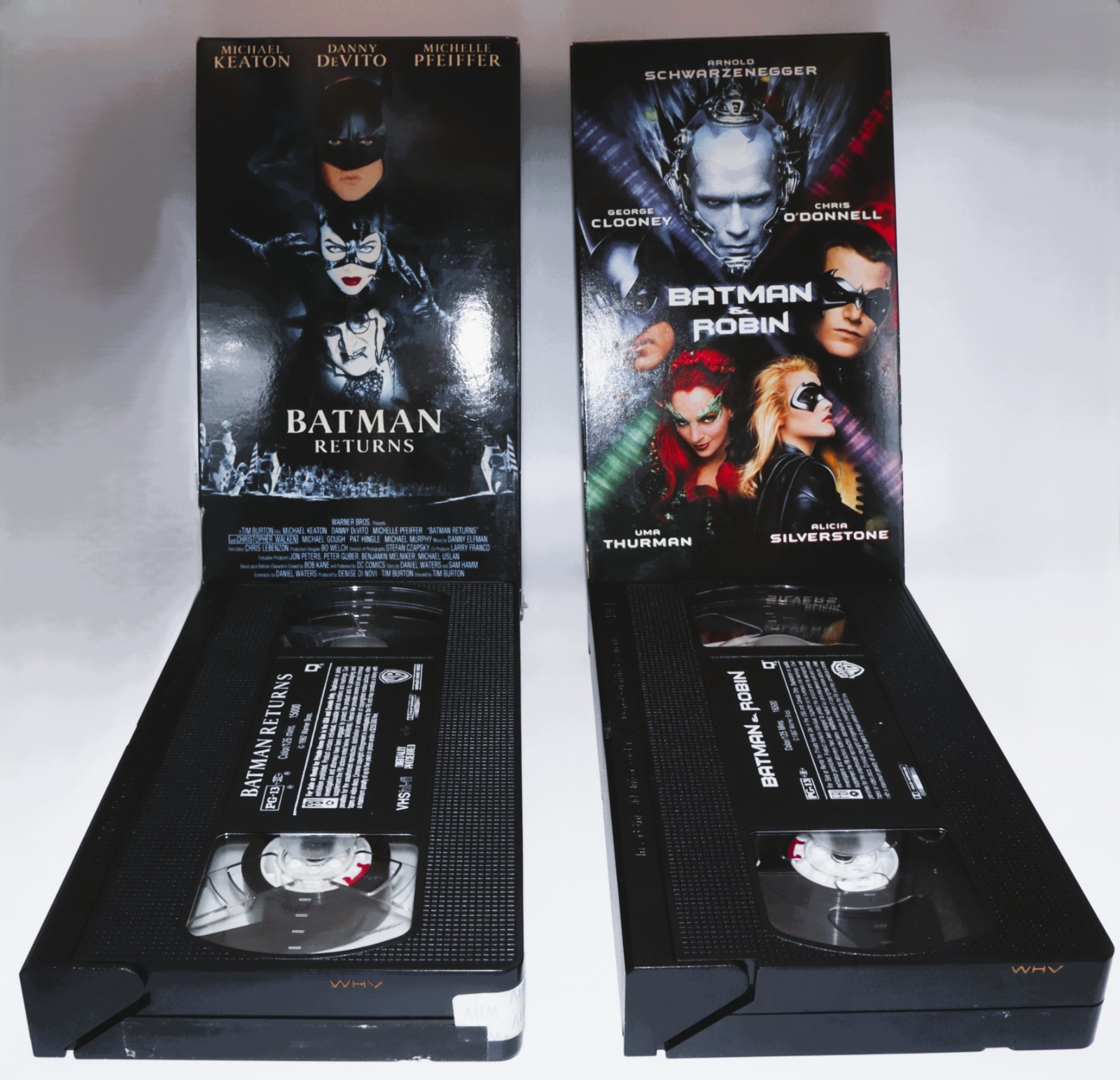 Vintage Batman VHS Lot 4 Movie Set (Batman, Returns, Forever, Batman & Robin)
