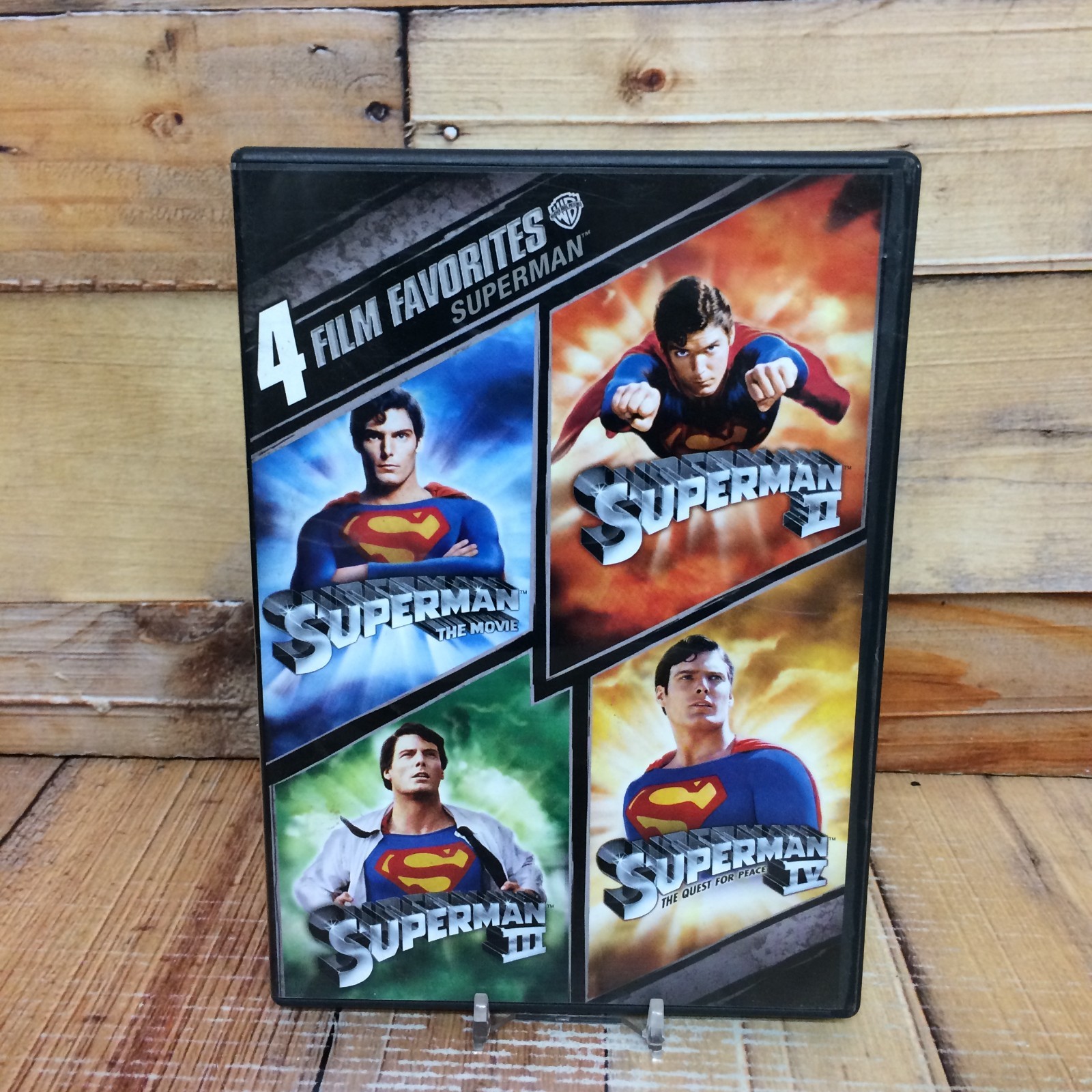 Superman 4 Film Favorites DVD Used Superman I II III IV Movie Collection