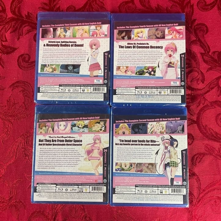 TO LOVE RU + DARKNESS: Seasons 1-4 Complete (Blu-ray) Sentai, New English Dub