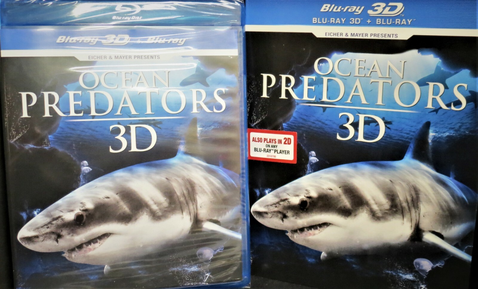 Ocean Predators 3D & Blu-ray Disc,New! Widescreen,DTS HD Sound