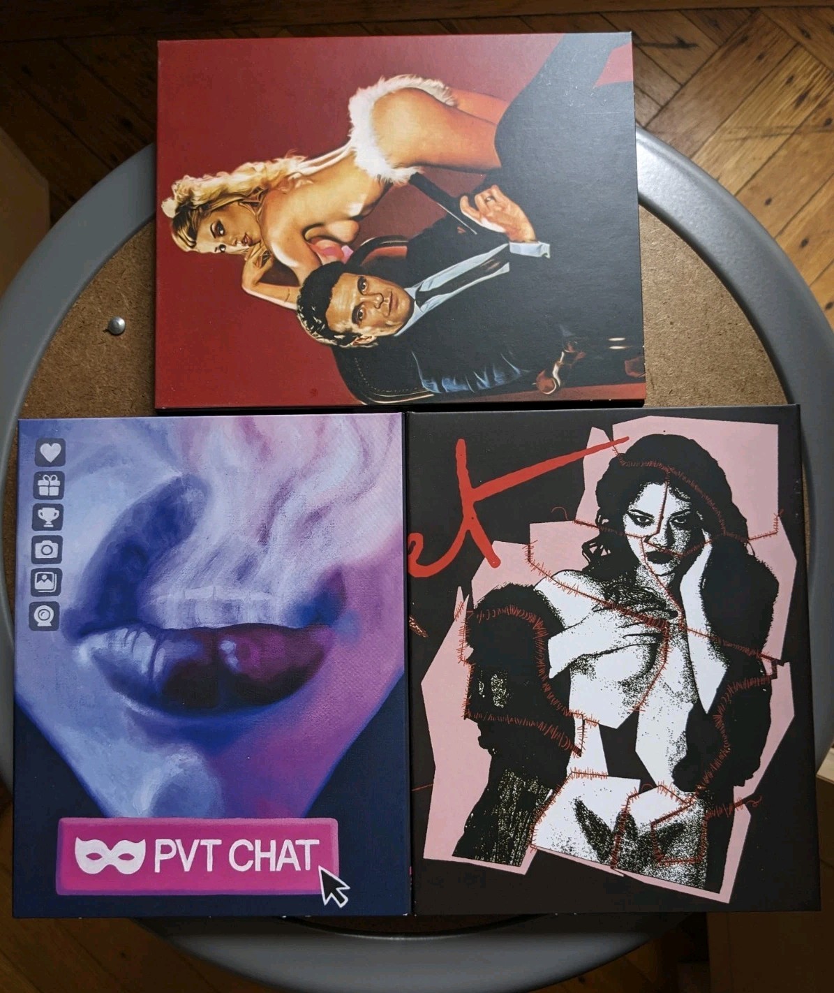 OOP Slipcover Only Lot x 3 Scarlet Diva, PVT Chat, Marilyn Jess VINEGAR SYNDROME