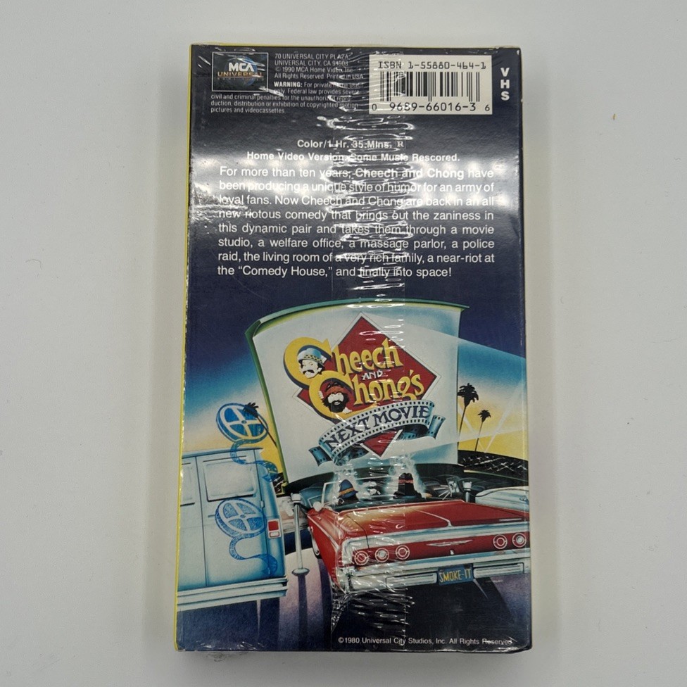 Cheech & Chong’s Next Movie VHS Movie 1980 MCM Universal City Studios SEALED!!