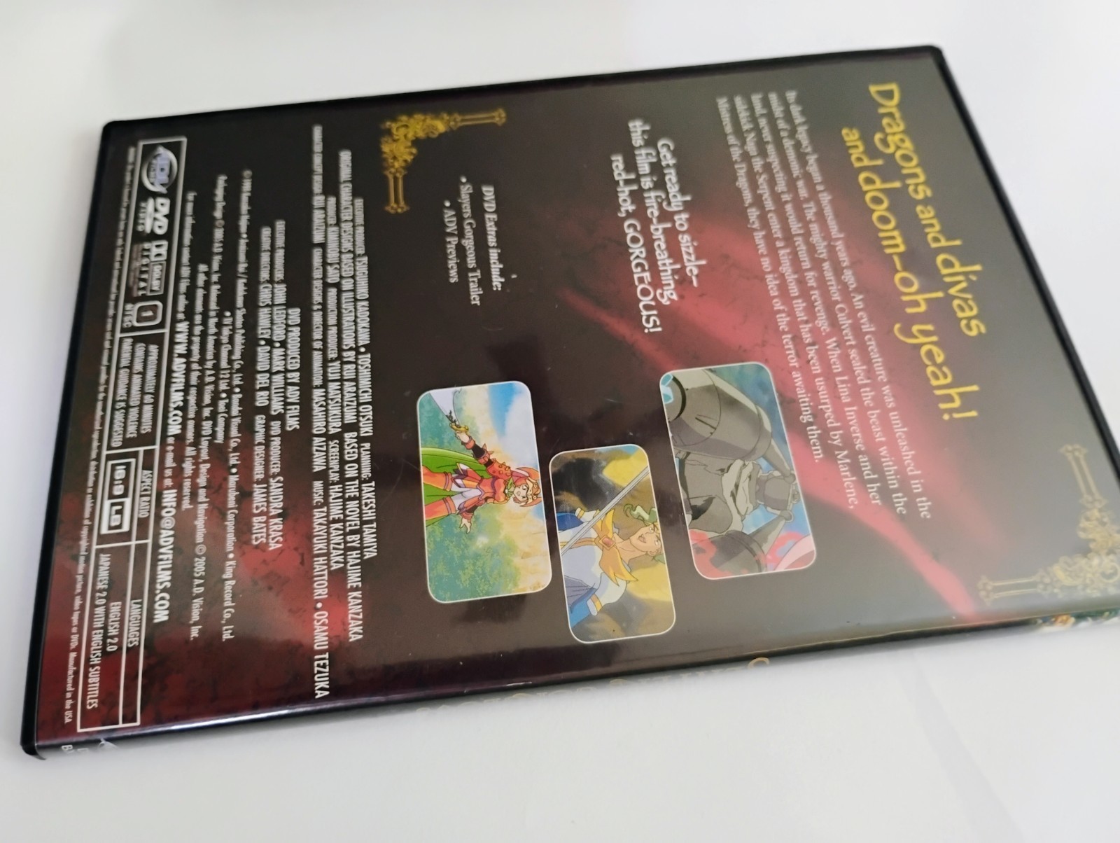 Slayers Movie Box Set Collection – All 5 DVD Anime Movies – ADV Films