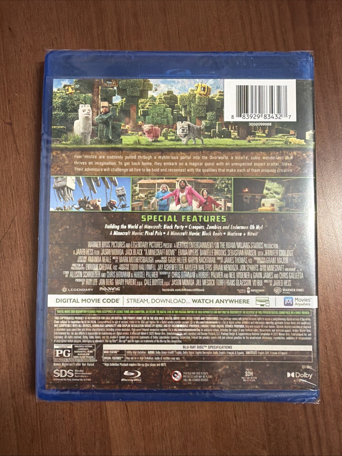 A Minecraft Movie (2025) Blu-ray + Digital NEW