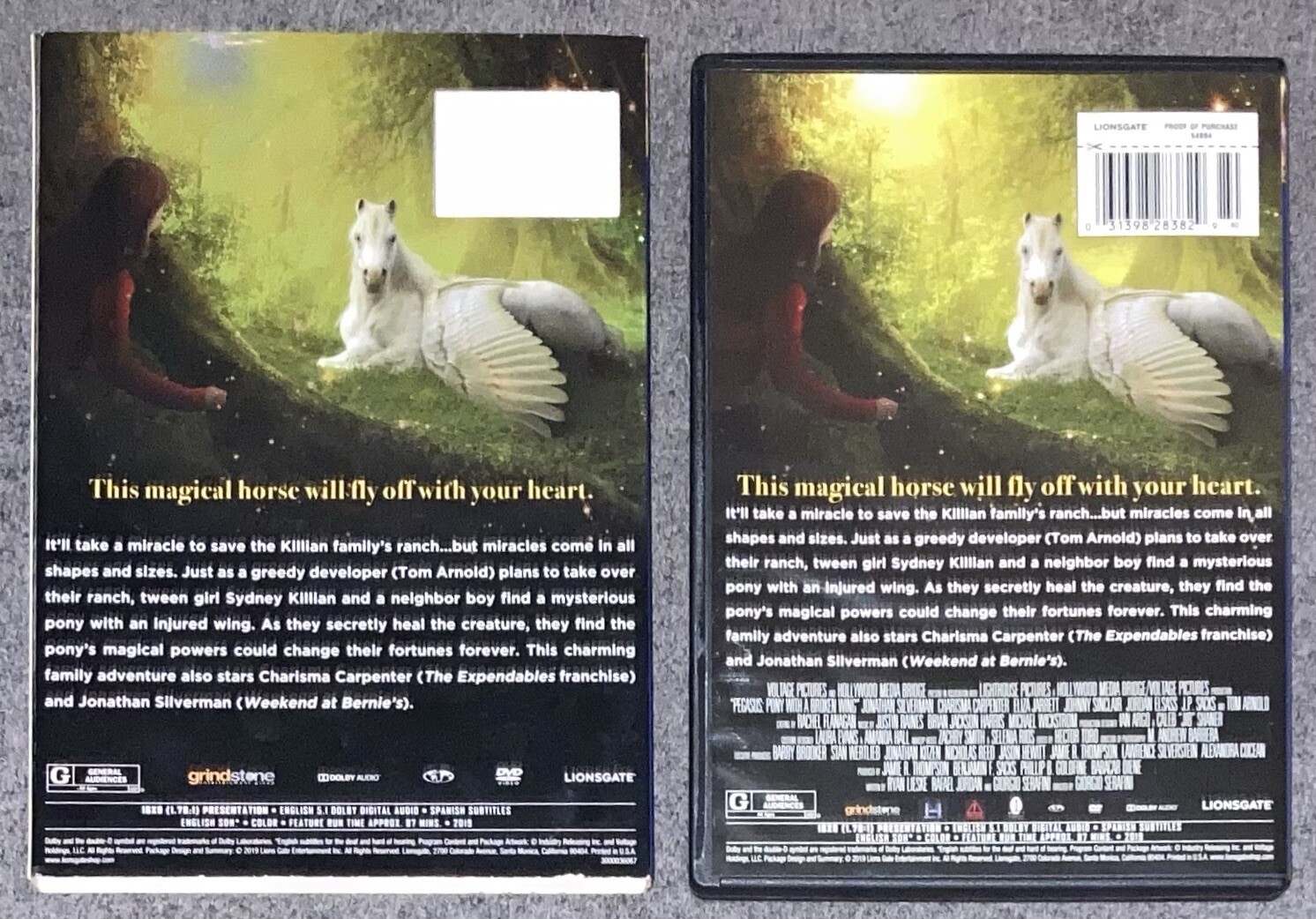 Pegasus: Pony Broken Wing DVD Jonathan Silverman Tom Arnold Charisma Carpenter