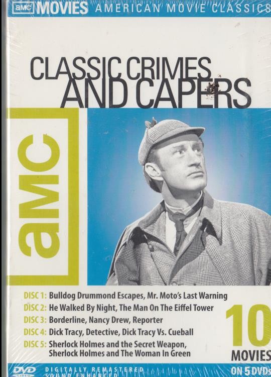 Classic Crimes And Capers 5-Disc Set DVD VIDEO MOVIE detective thriller SEALED