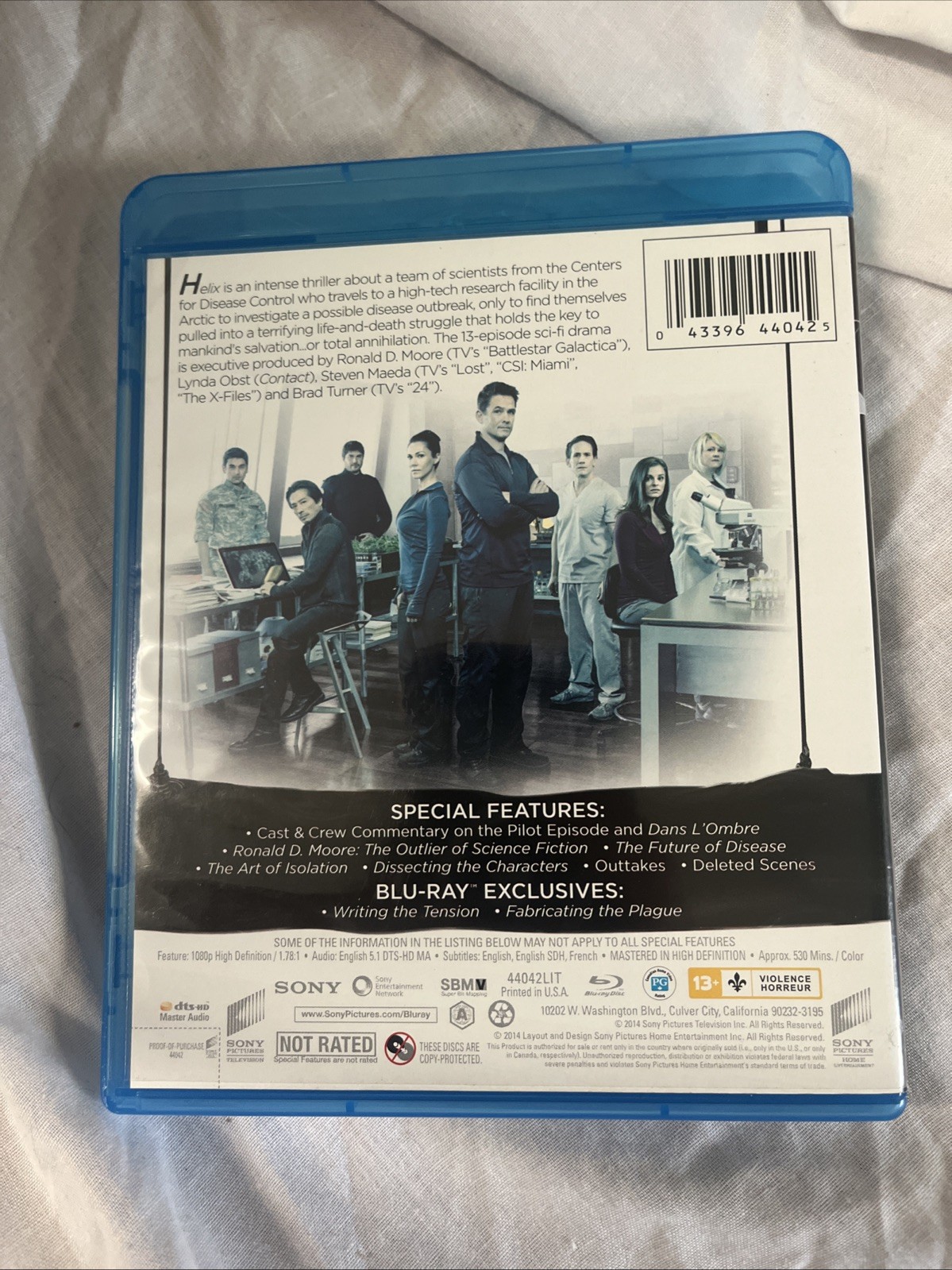 Helix: The Complete First Season (Blu-ray Disc, 2014)