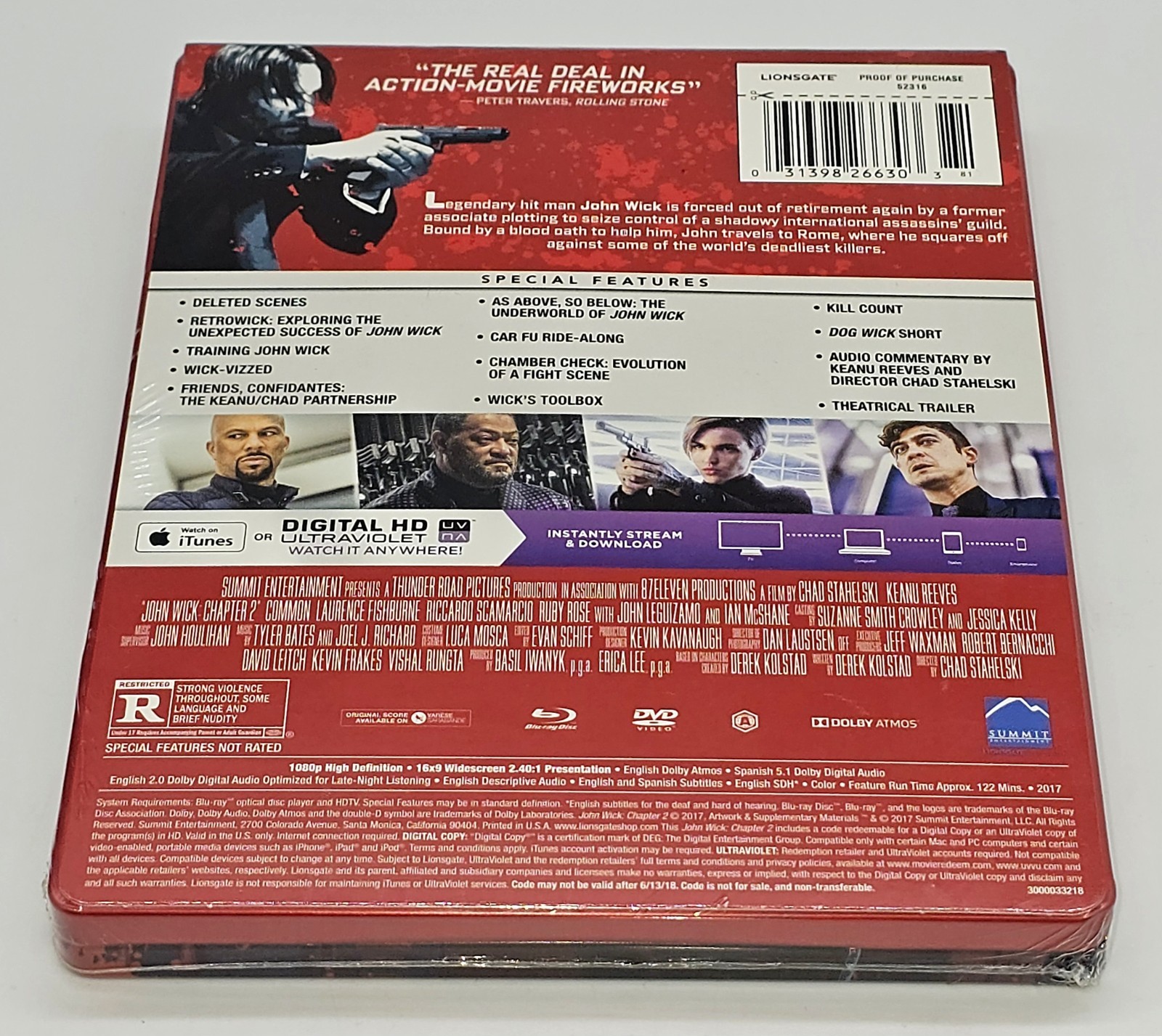 JOHN WICK: CHAPTER 2 Blu-ray STEELBOOK [BEST BUY] REGION A