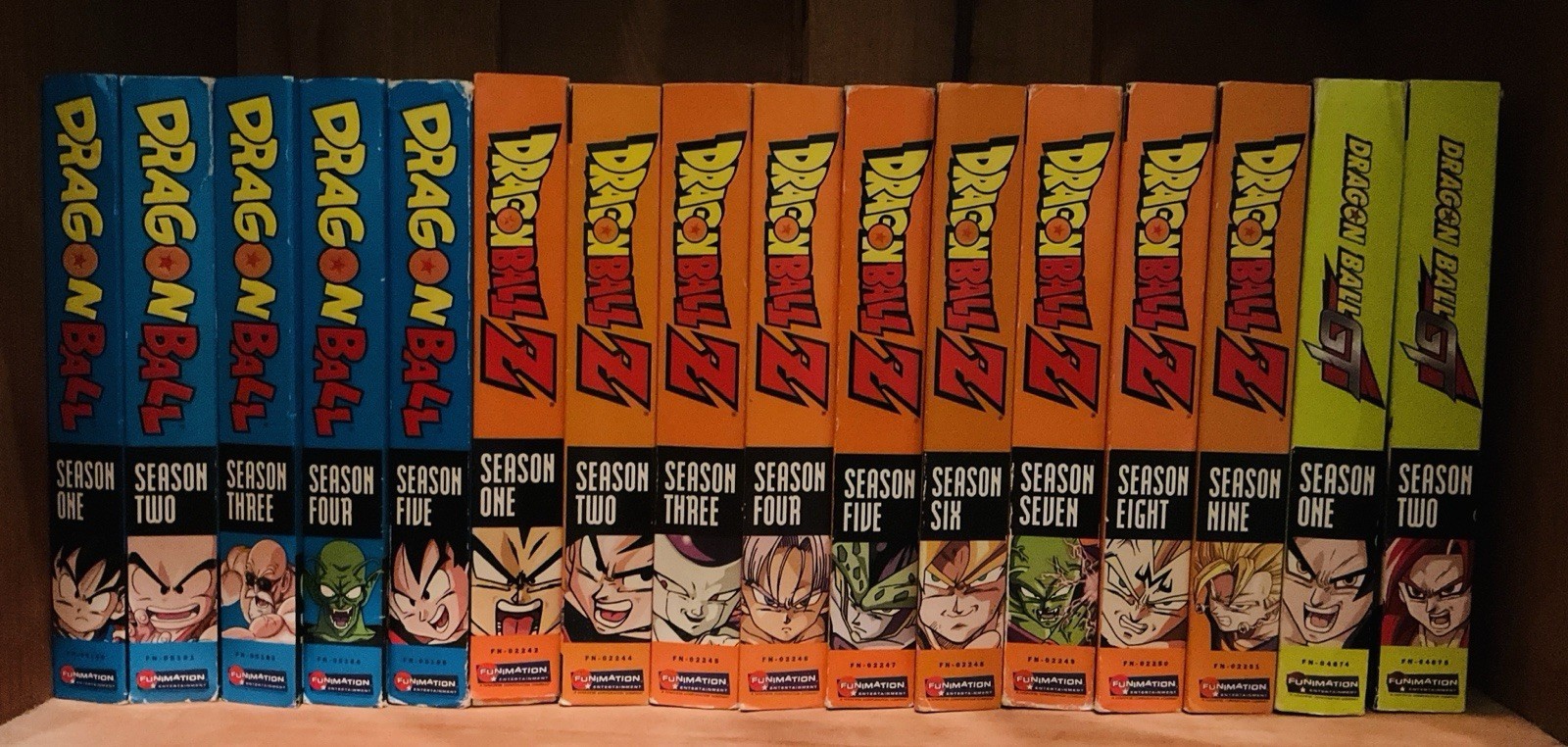 AUTHENTIC: Dragon Ball + Z + GT Complete Series DVD Sets Lot Blue Orange Brick