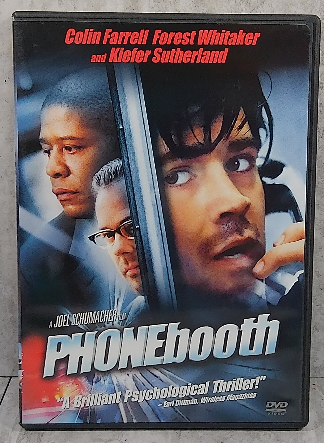 Phone Booth DVD 2003 Full Screen Widescreen Colin Farrell Joel Schumacher