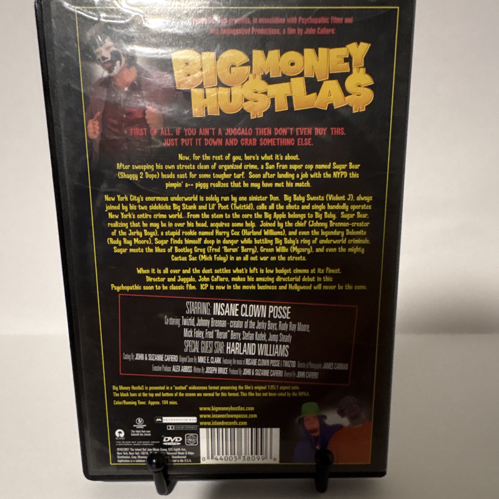 Big Money Hustlas DVD Widescreen Comedy NR 104 Min Insane Clown Posse