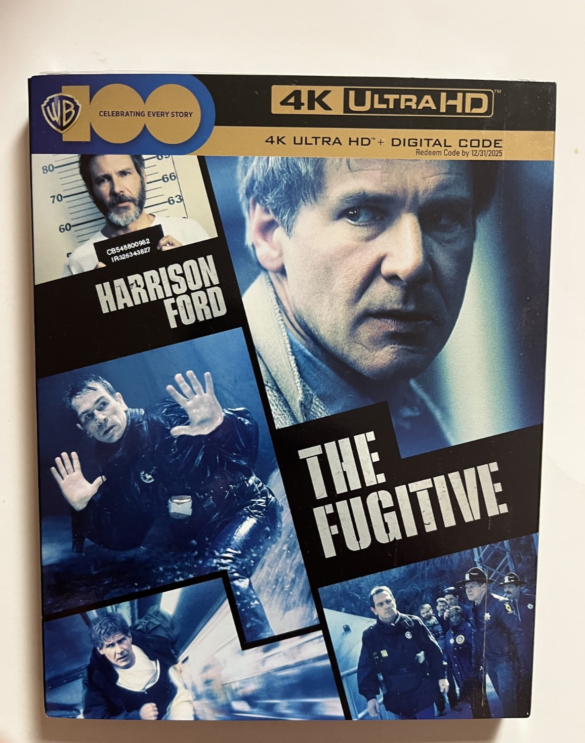 The Fugitive 4K (Blu-ray,1993) NEW w/slipcover