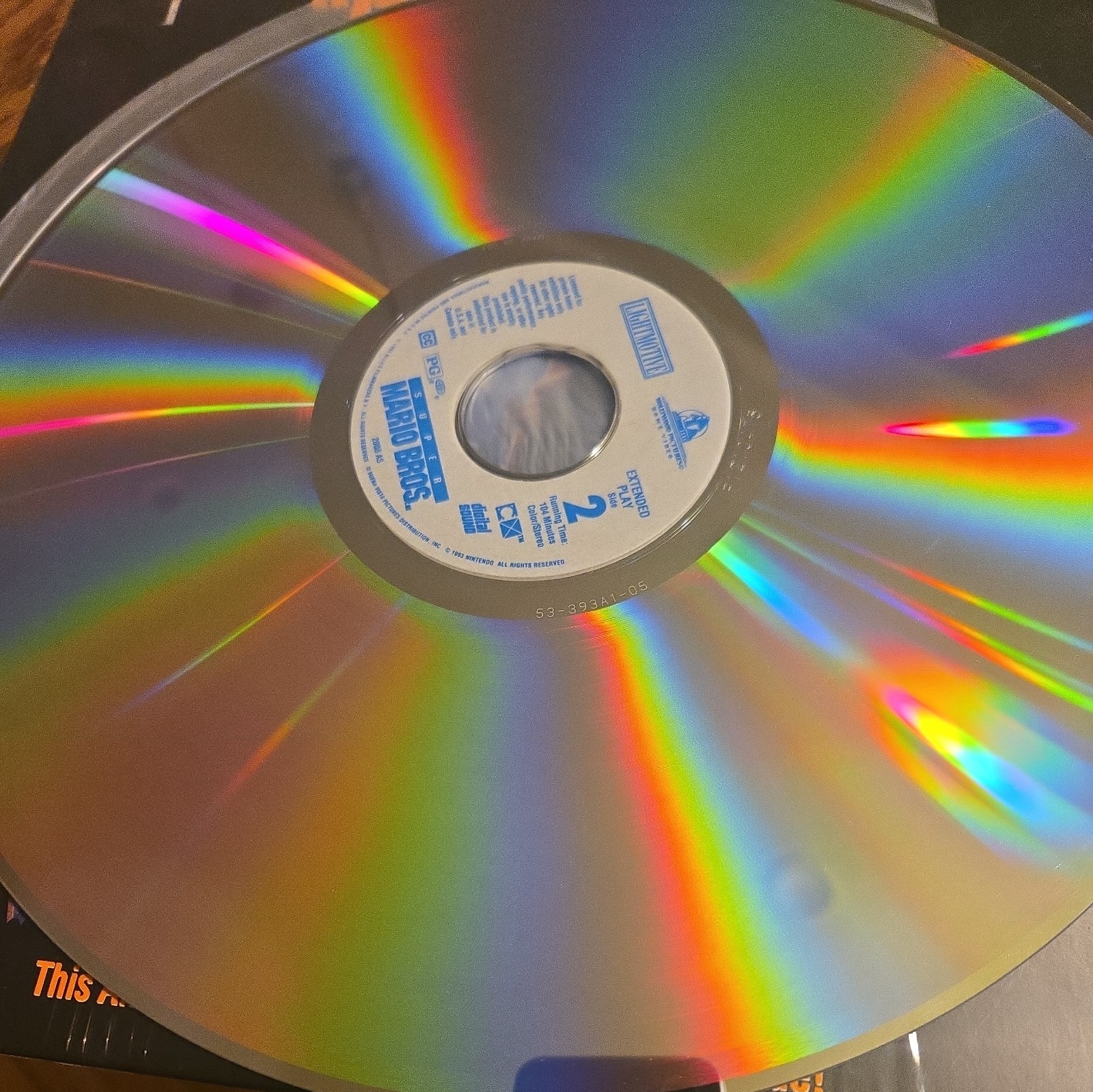 EXCELLENT!! Super Mario Bros. LaserDisc Letterbox (1993) PG English Bob Hoskins