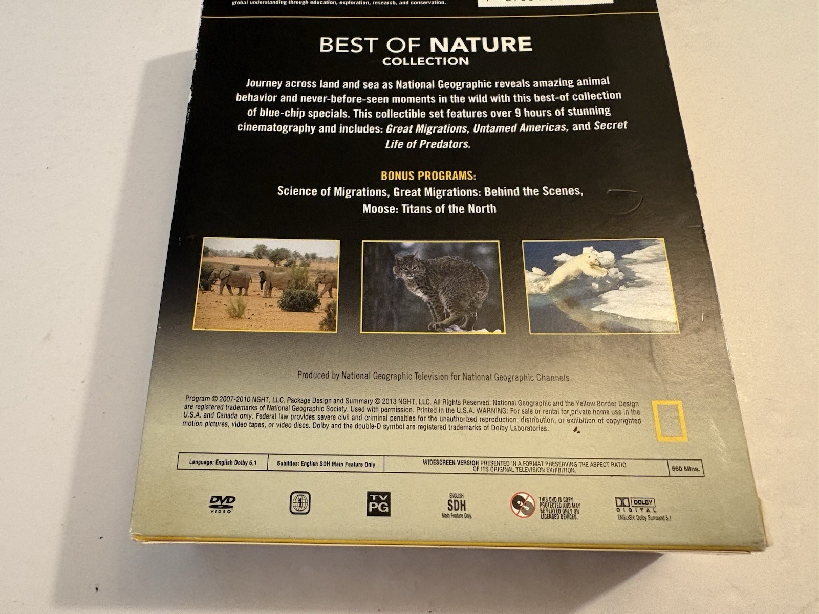 NATIONAL GEOGRAPHIC BEST OF NATURE COLLECTION DVD BOX SET 2014 UNTAMED PREDATORS