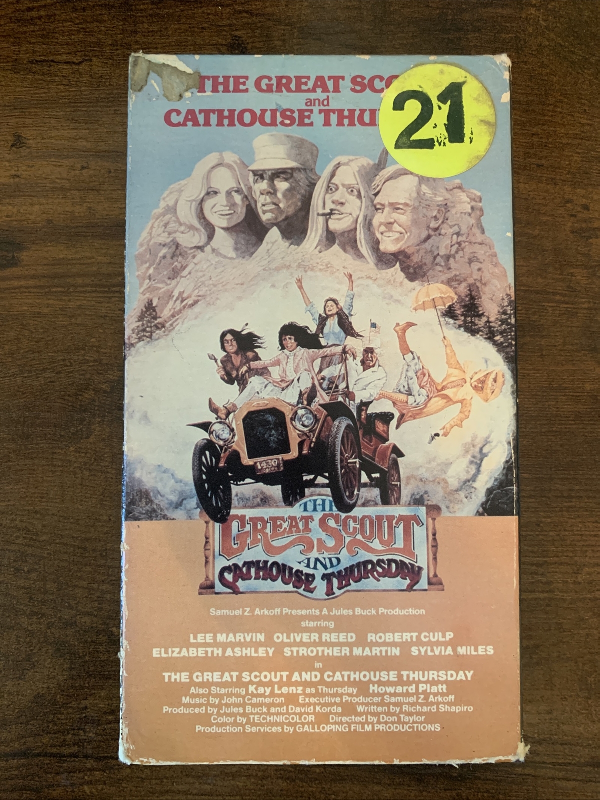 The Great Scout and Cathouse Thursday (VHS) Rare 1976 comedy stars Lee Marvin