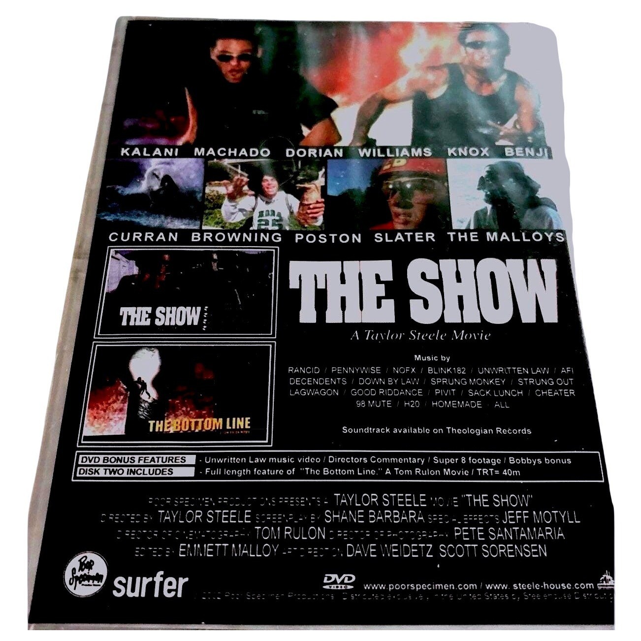 THE SHOW Surf DVD 2-Disc Box Set Taylor Steele Kelly Slater Rob Machado Surf New