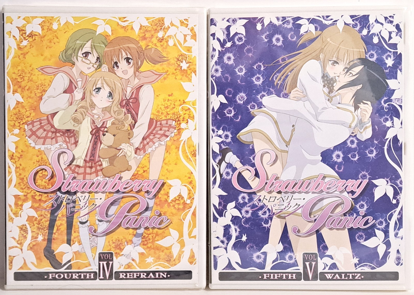 Strawberry Panic Vol IV & V (Japanese w/ Eng Subs) New Dvd Lot ~ Yuri