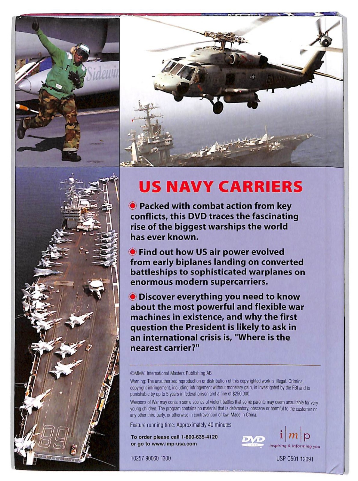 US Navy Aircraft Carriers – Weapons of War Military Documentary DVD