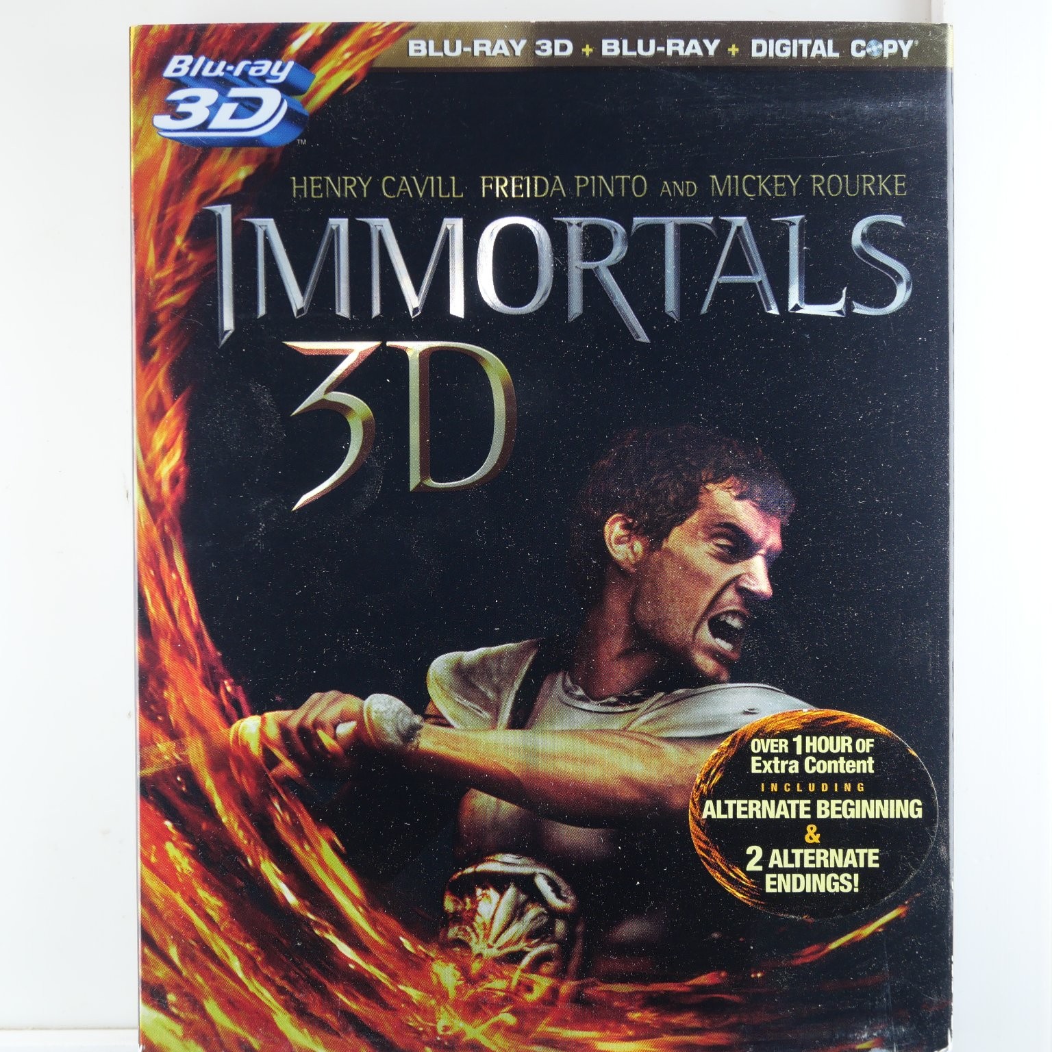 Immortals 3D Blu-ray 2011 Henry Cavill, Mickey Rourke, Tarsem Singh