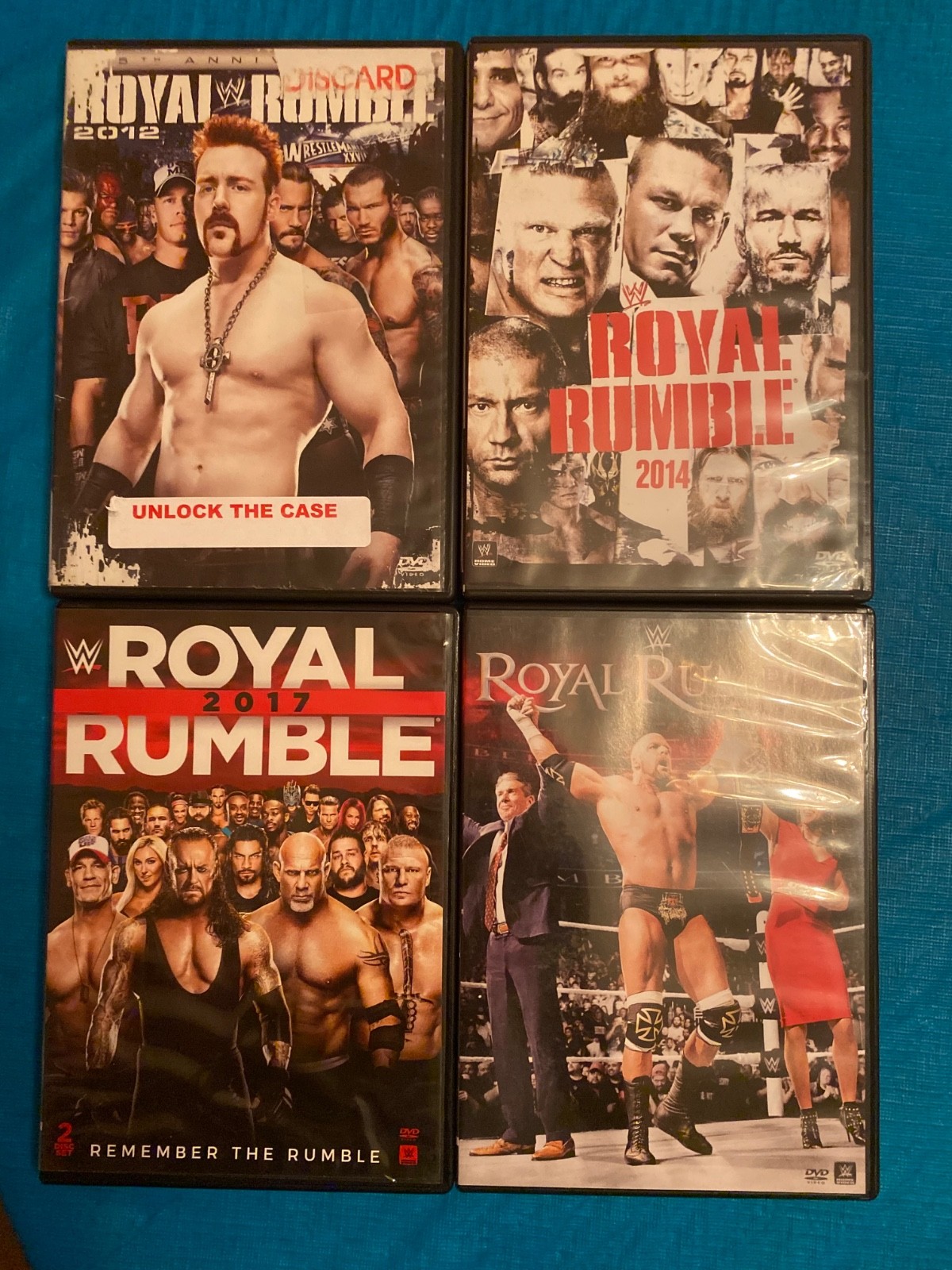 WWE ROYAL RUMBLE 2006+ 2007+2008+2010+2012+2014+2016+2017+2018 USED DVDs
