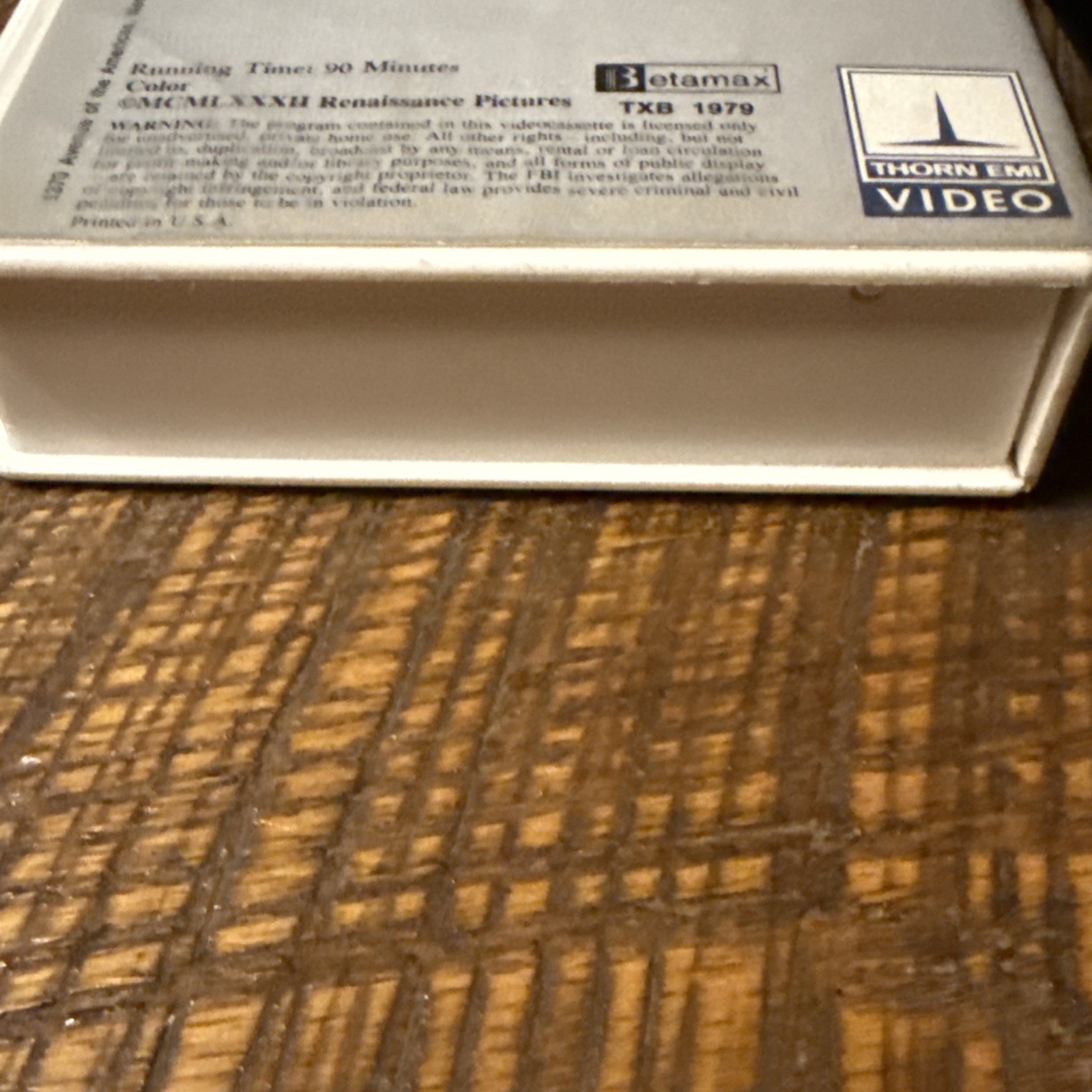 The Evil Dead – (Betamax) RARE Thorn EMI Video White Clamshell Case TXB 1979