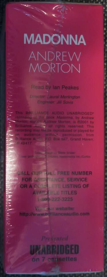 MADONNA MUSIC/MOVIES AUDIO BOOK & VHS BUNDLE SEALED CASSETTE TESTED CONCERTS
