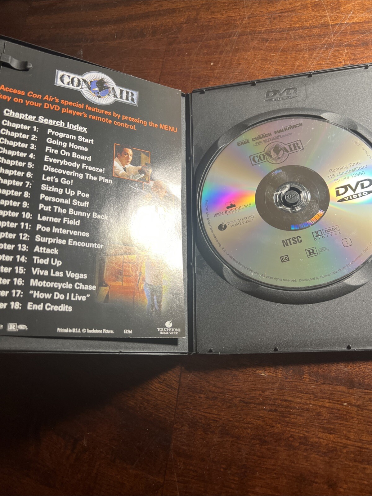 Con Air (DVD, 1997) Slim DVD Case