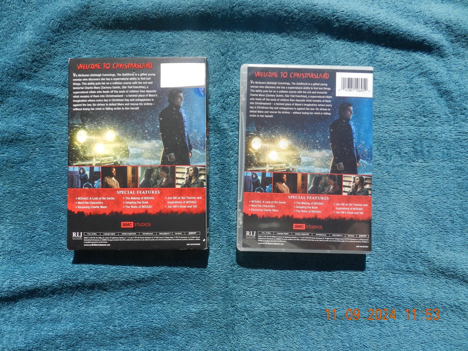 LEAVE ME BLOOD & COOKIES NOS4A2 Zachary Quinto COMPLETE S1-2 DVD AUTHENTIC