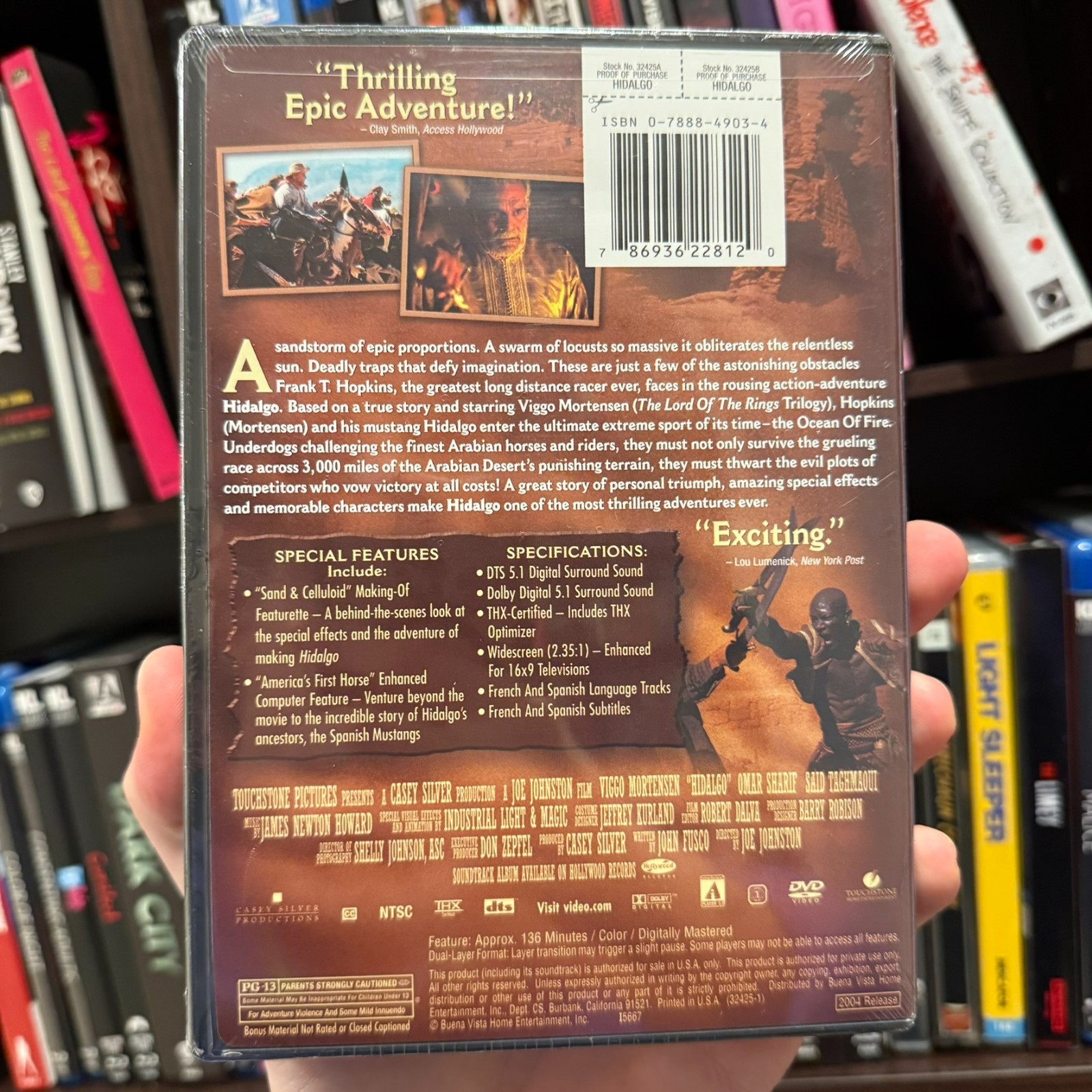 Hidalgo (2004) DVD | New w/ Spine Sun Fading | Viggo Mortensen Adventure 🐎 🔥
