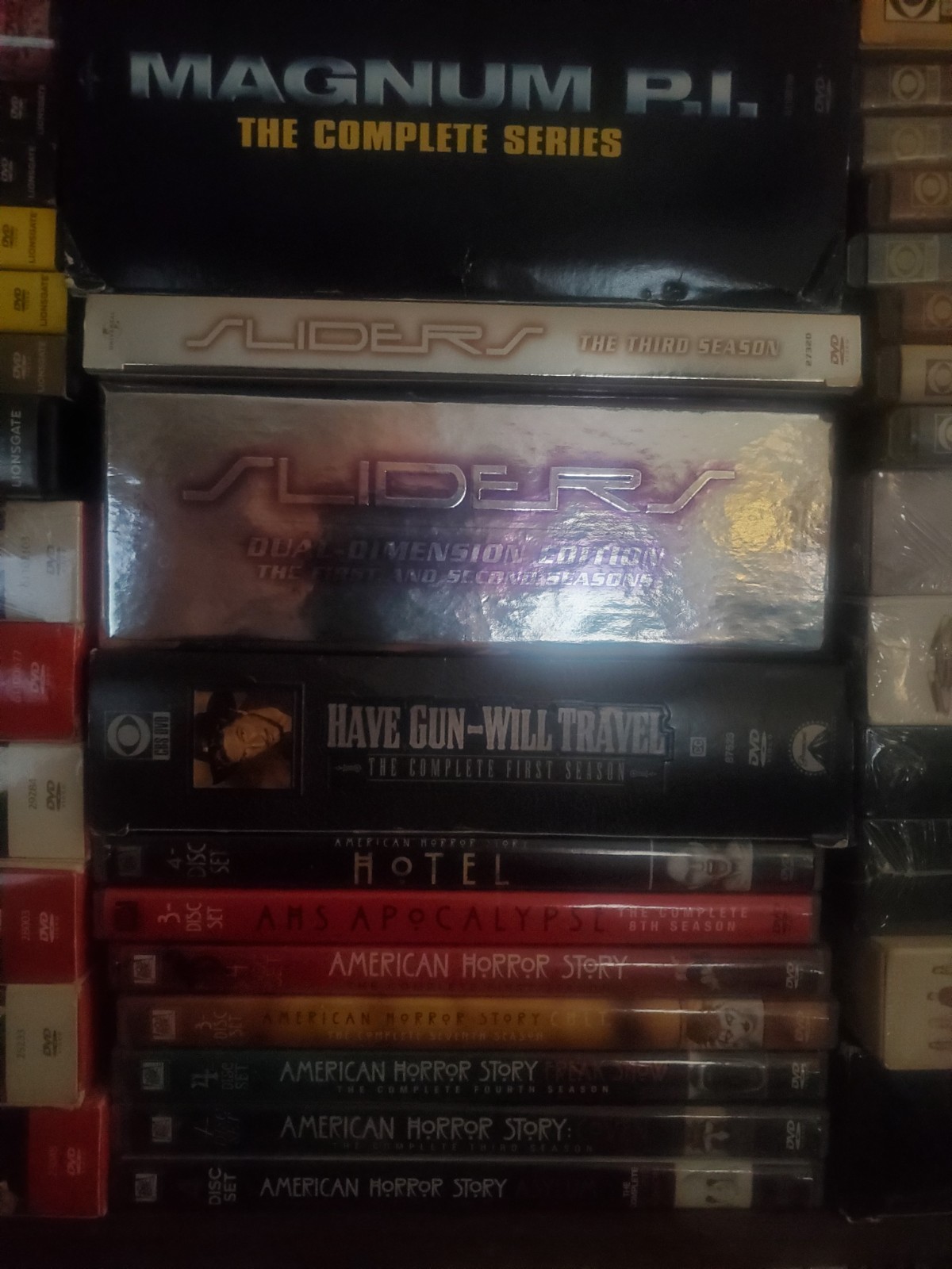 VARIOUS TV SERIES -CONDITION VARIES BY SET, BUT MANY ARE NEW OR LIKE NEW.