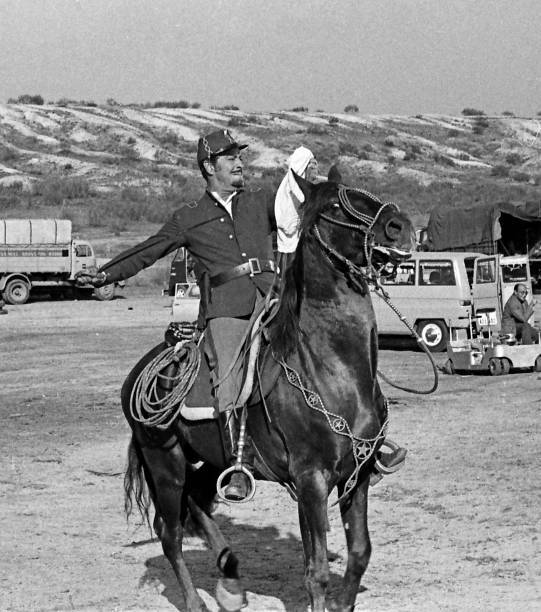 Robert Taylor During The Filming Of The Movie Wild Pampa 1966 OLD PHOTO