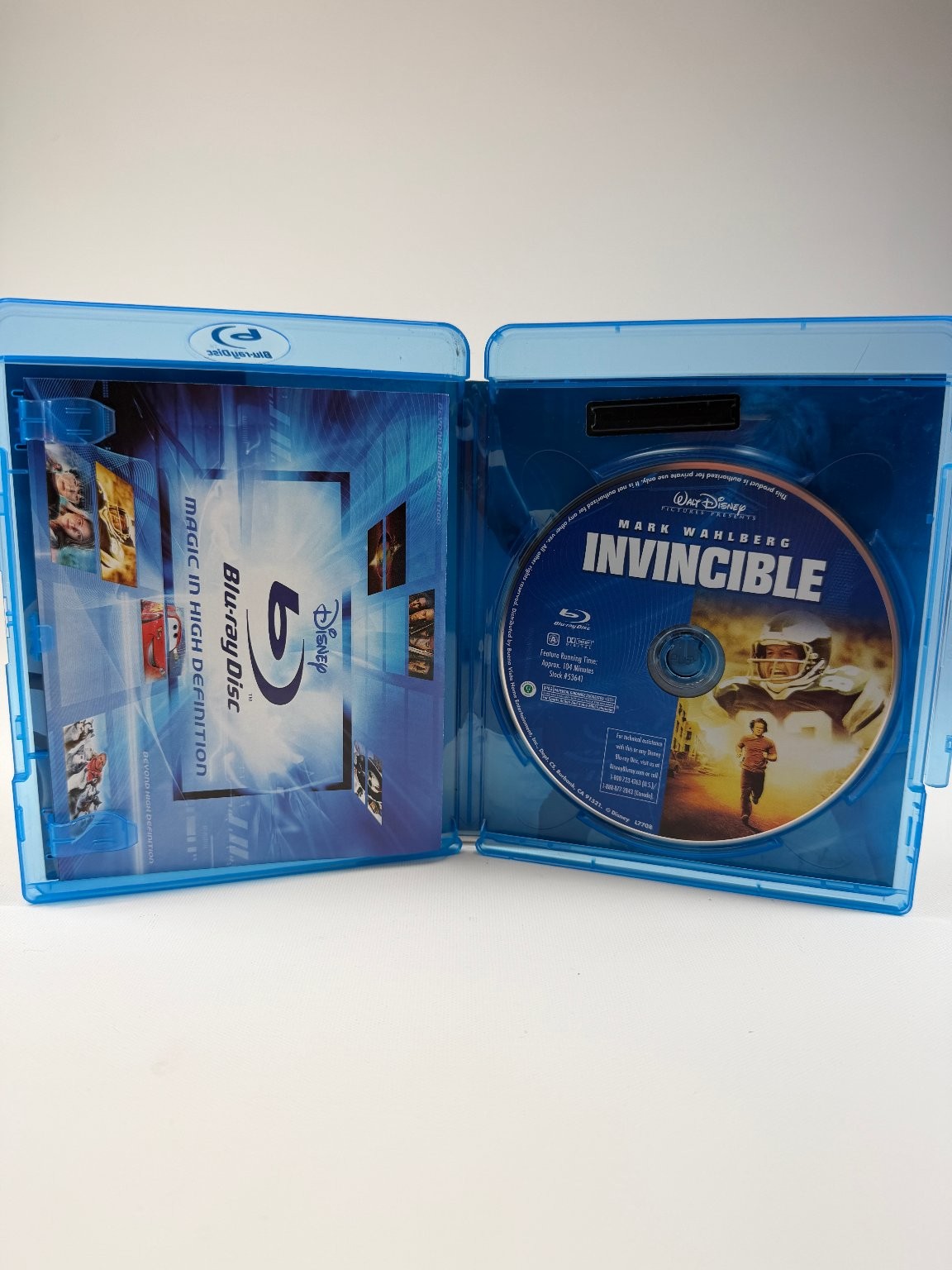 Invincible Blu-ray 2006 Mark Wahlberg Sports Drama Walt Disney Pictures