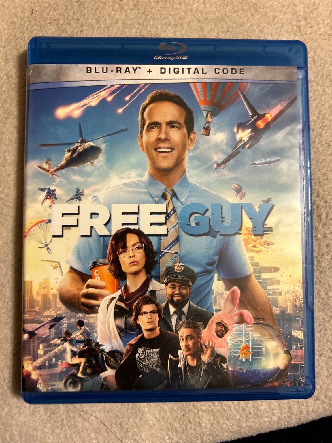 Free Guy Blu-ray 2021 Ryan Reynolds Jodie Comer Action Comedy Movie